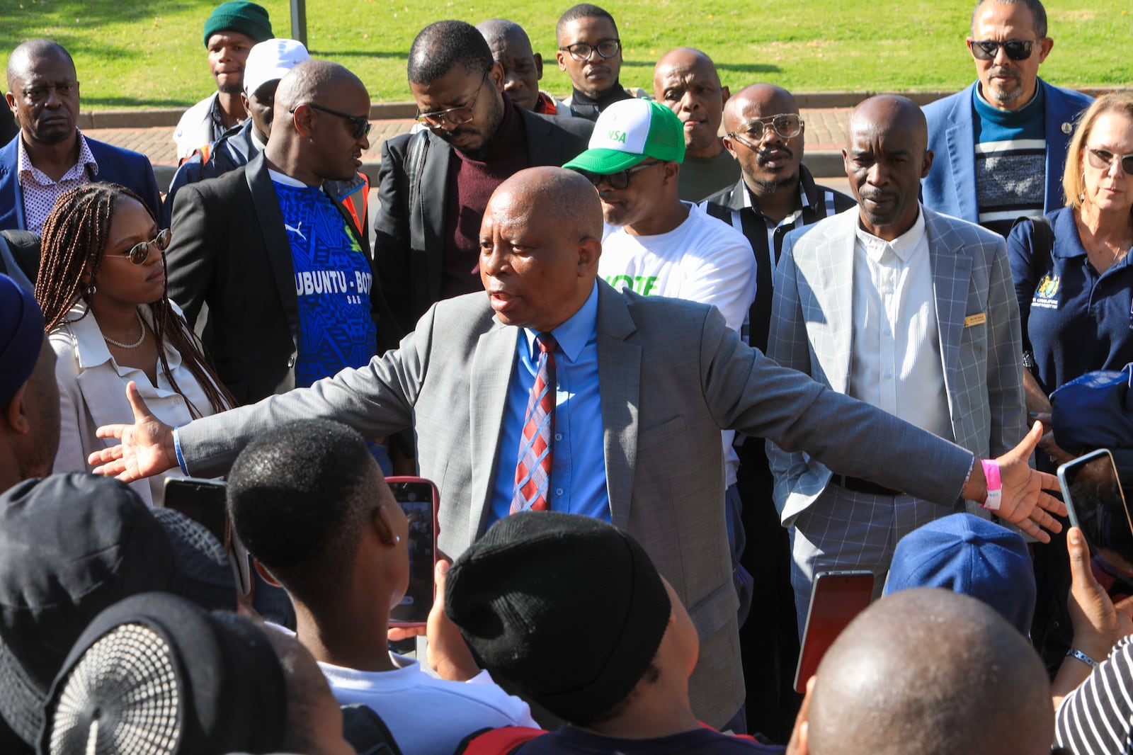 ActionSA领导人Herman Mashaba在Braamfontein。 / Mukovhe Mulidzwi