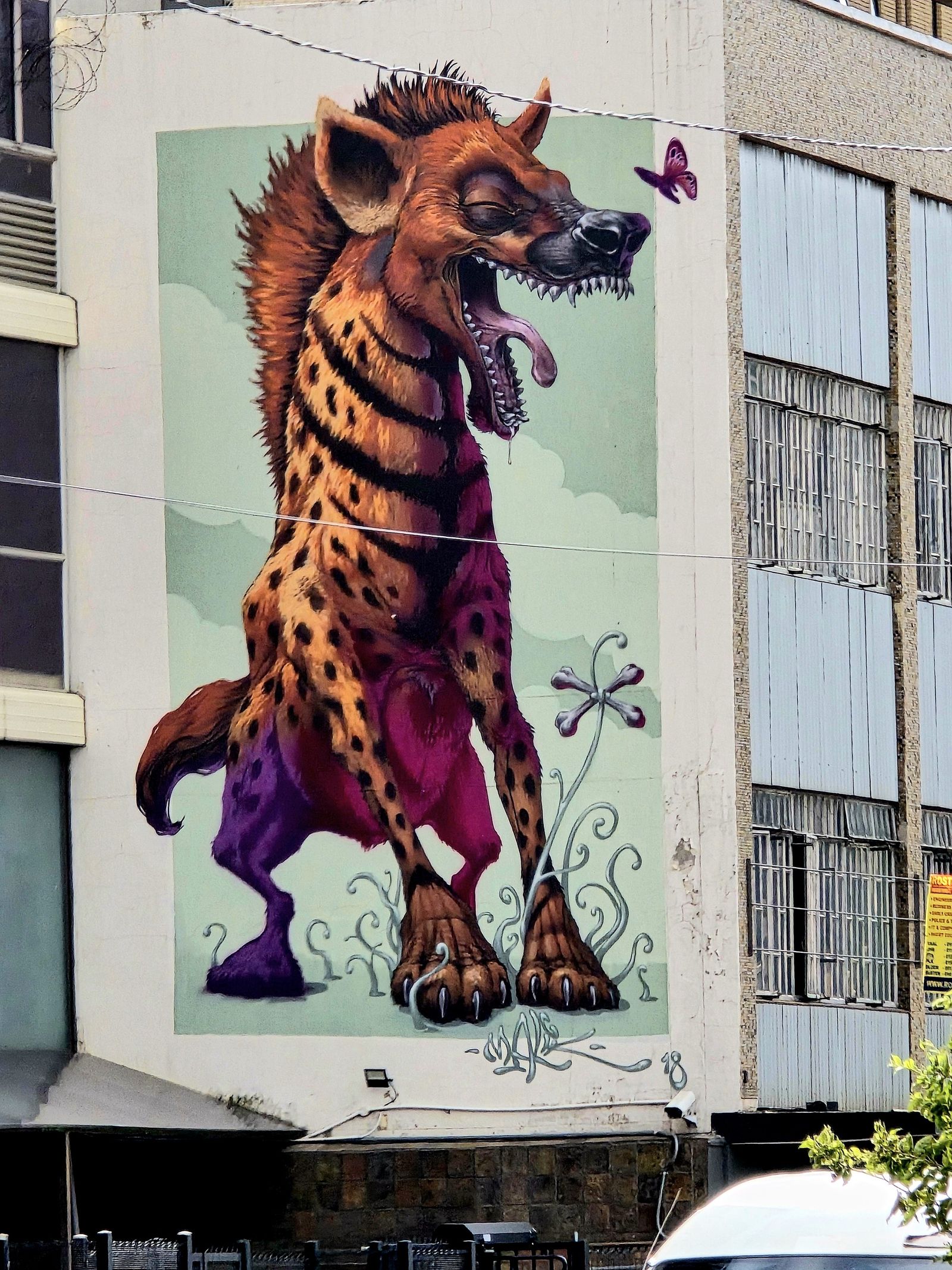 《Giggling Hyena》由Malik创作，他在网上使用@malikarts这一名称。 / Bridget Hilton-Barber ...