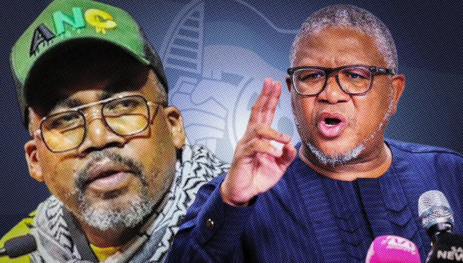 资料合成图：Lulama Ngcukayitobi与非国大总书记Fikile Mbalula。 / ANC；Luba Lesolle / Gallo Images ...