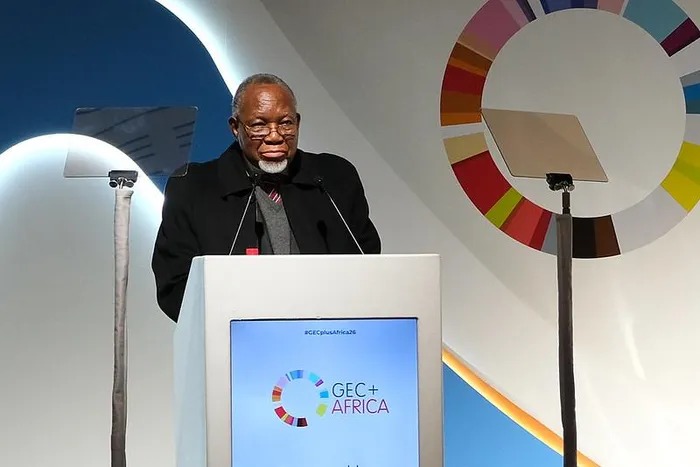 南非前总统Kgalema Motlanthe在大会开幕式发表主旨演讲。 / C Media