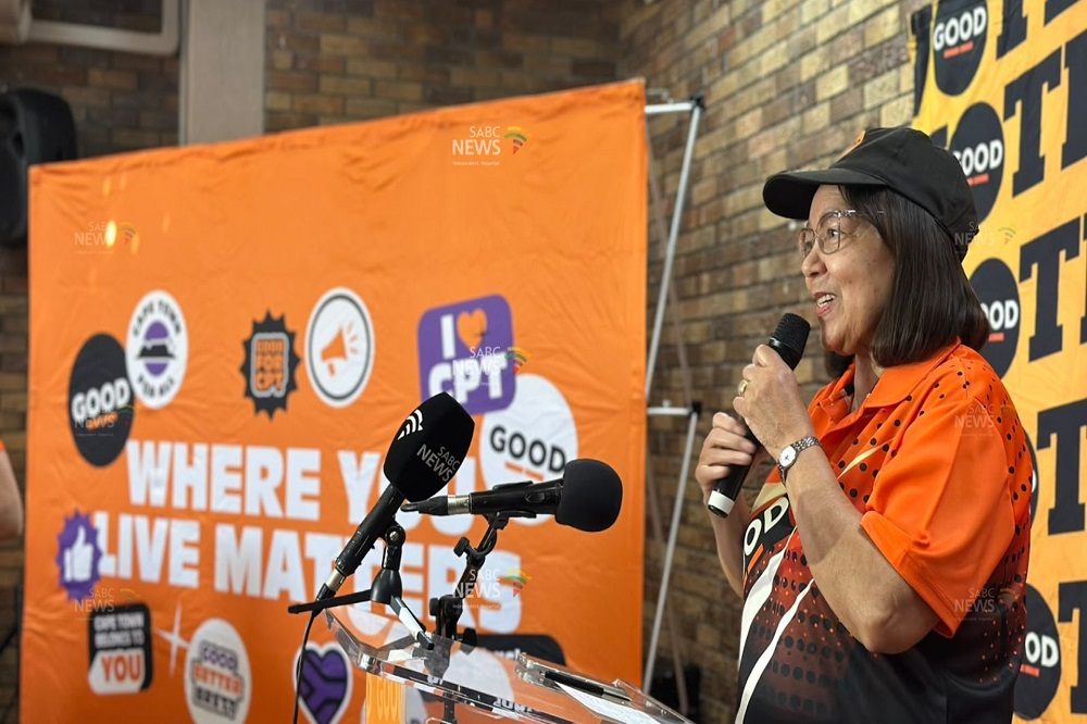 GOOD党领袖Patricia de Lille。 / Hasina Gori