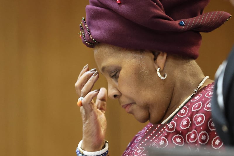 Nosiviwe Mapisa-Nqakula在北豪登高等法院受审。 / ANTONIO MUCHAVE