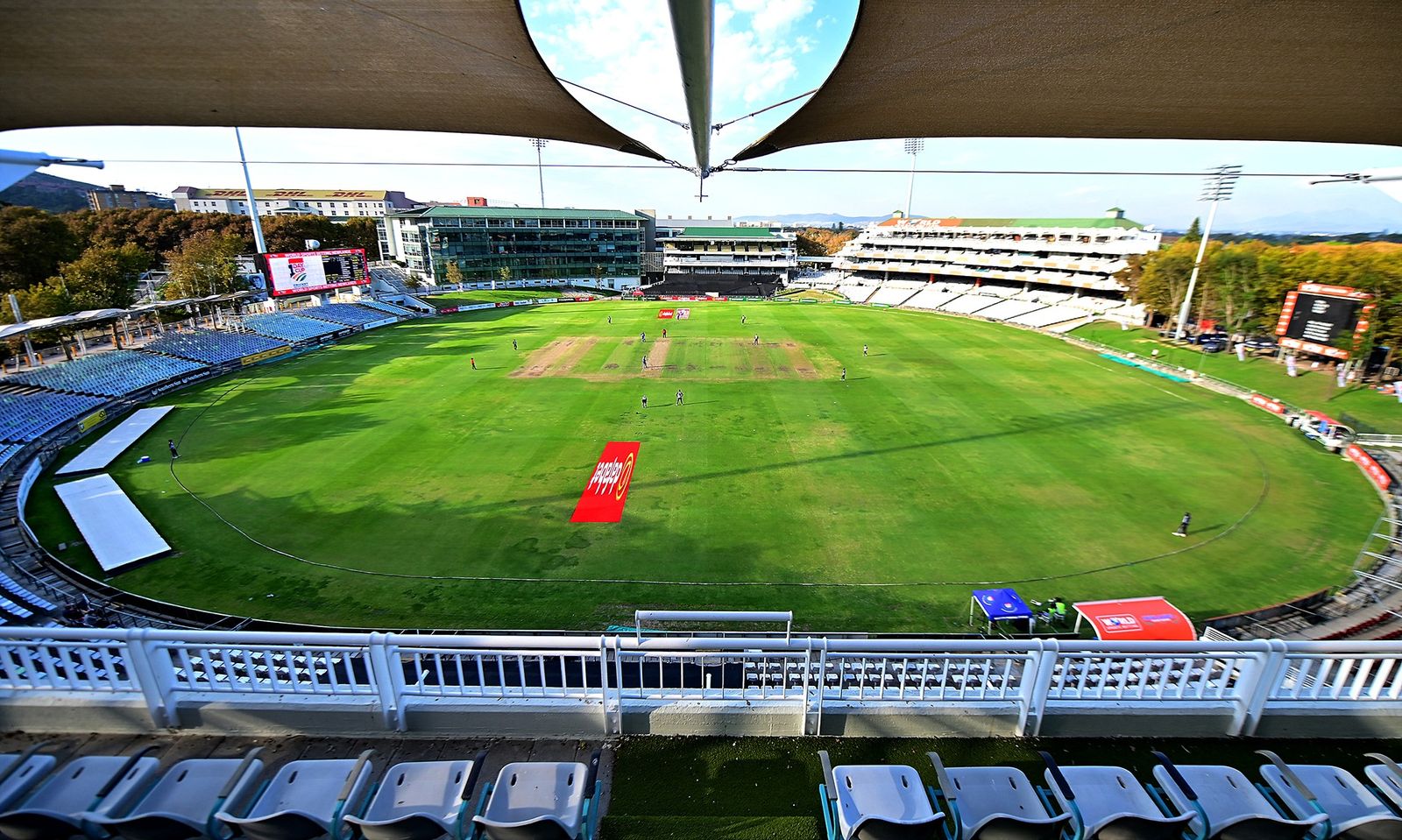 资料图：2026年3月11日，开普敦Newlands板球场举行CSA One-Day Cup比赛期间的景象。 / Grant Pitcher / Gal ...