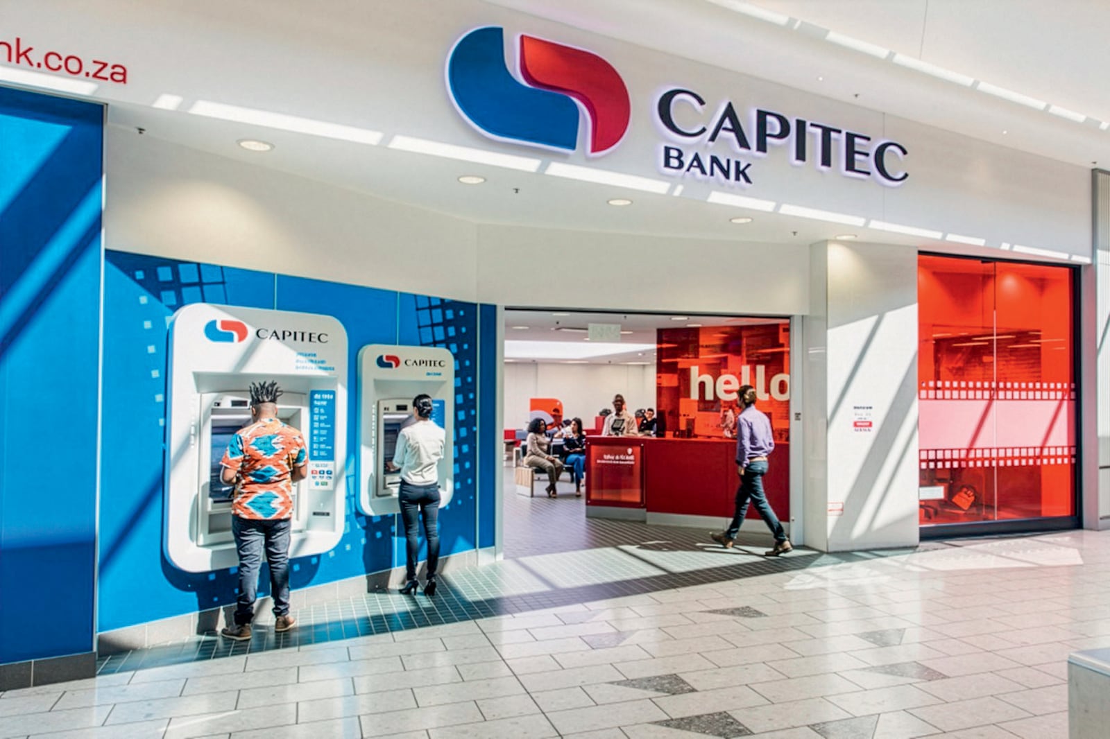 Capitec银行网点，资料图。 / Supplied