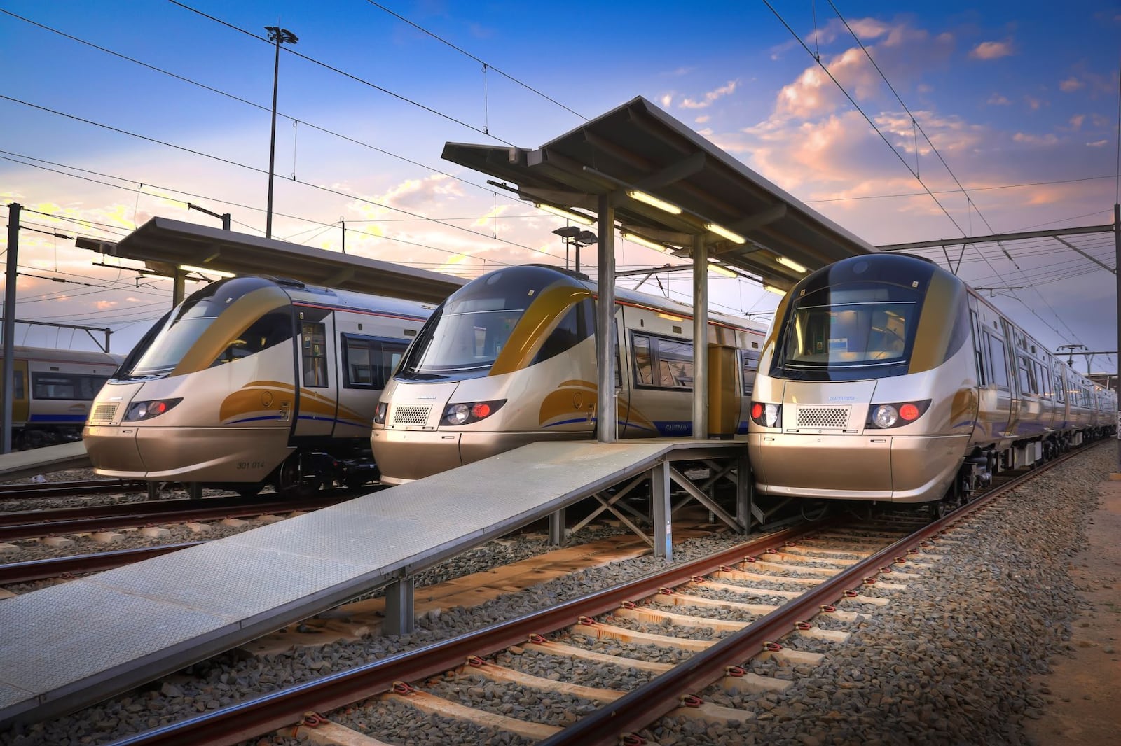 Gautrain列车（资料图）。阿尔斯通的合同范围包括八列本地制造新车，以及既有列车和基础设施升级。 / Suppl ...