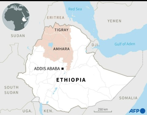 埃塞俄比亚地图。 / AFP | Sylvie HUSSON, Jean-Michel CORNU