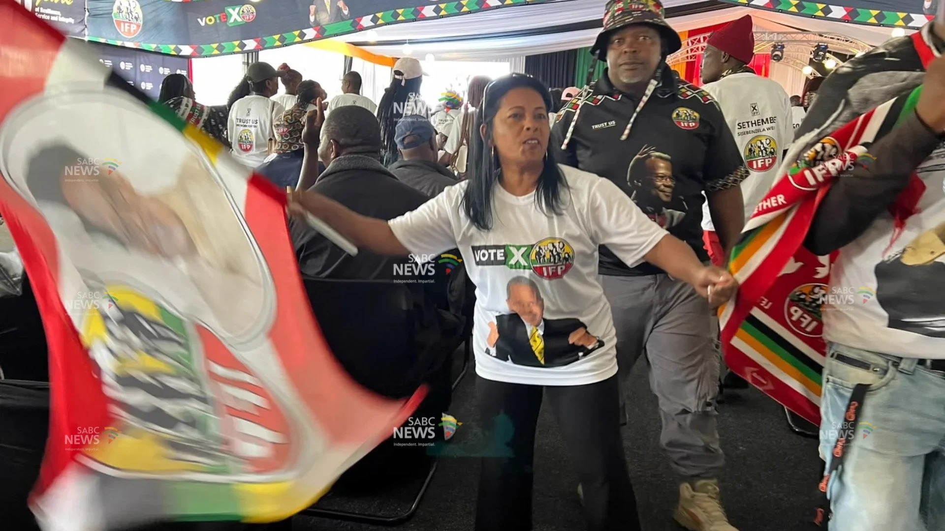 因卡塔自由党在德班举行地方选举30天倒计时活动。 / Zanele Buthelezi