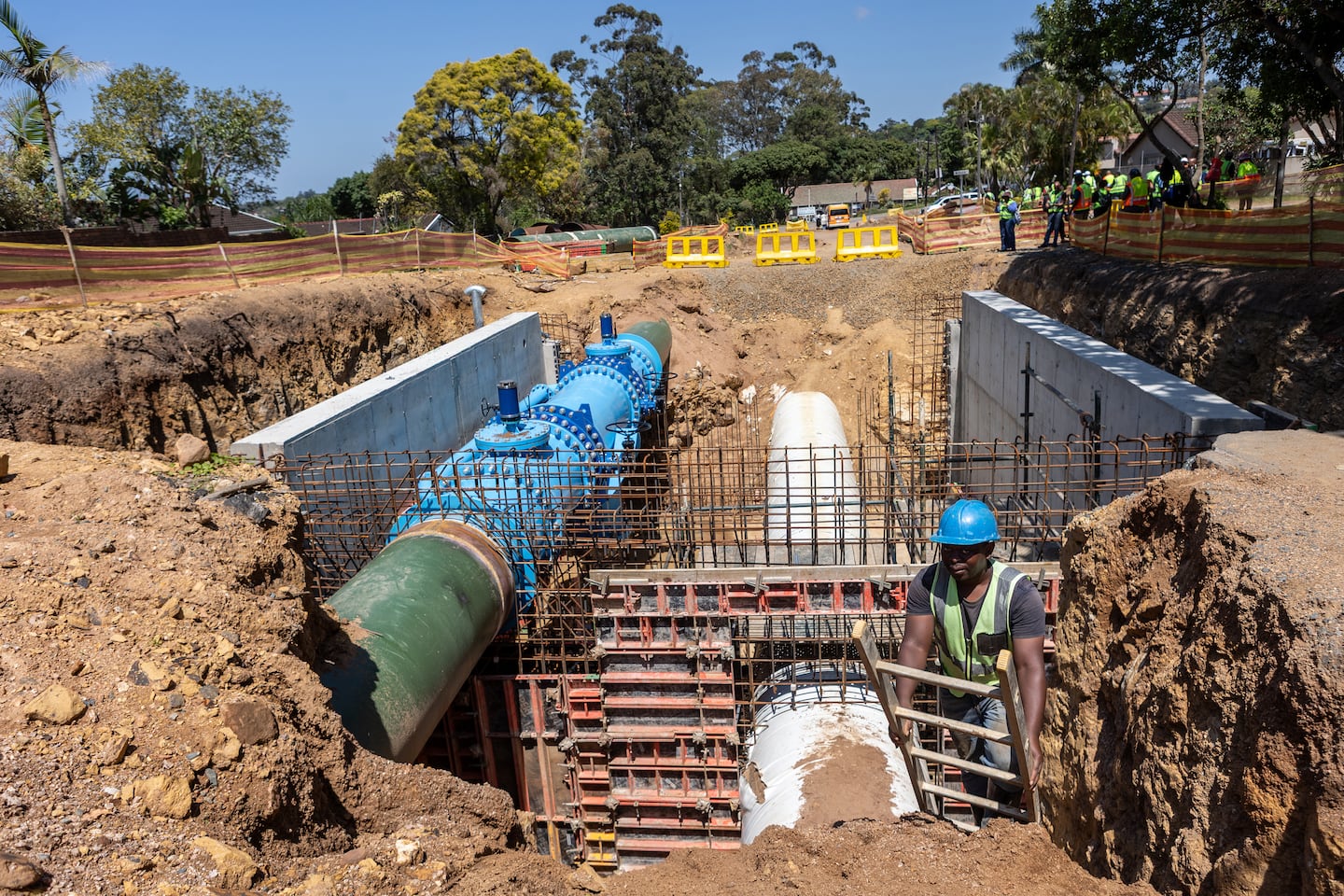 Southern Aqueduct输水干线工程旨在改善德班供水网络。 / Sandile Ndlovu