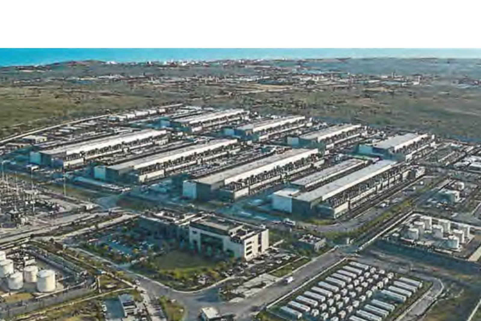 原文配图：Coega经济特区拟建VEXA数据中心园区效果图，该项目用电需求可能达556兆瓦。图中项目并非本文涉及 ...